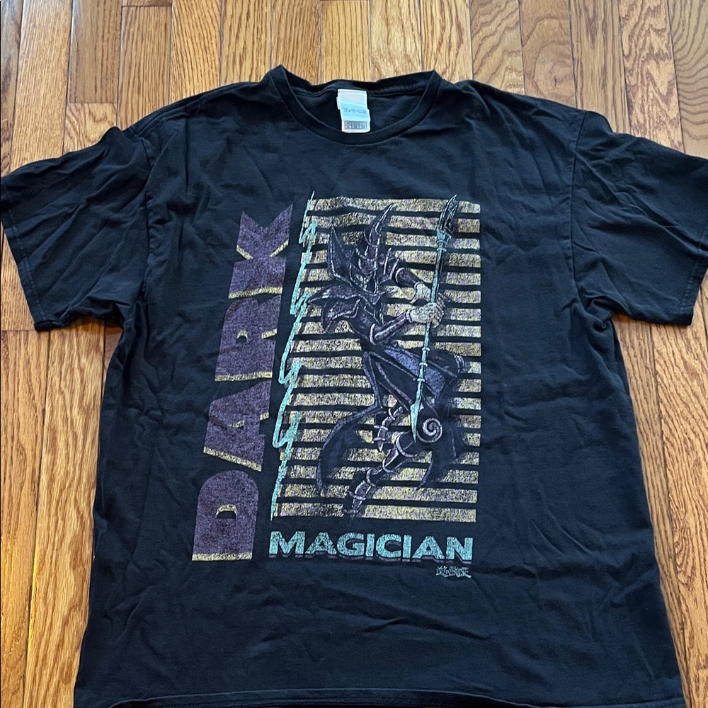 Vintage Yu-Gi-Oh! Dark Magician Graphic Tee 1996 XL Mens‎ Yugioh Card Shirt Fan